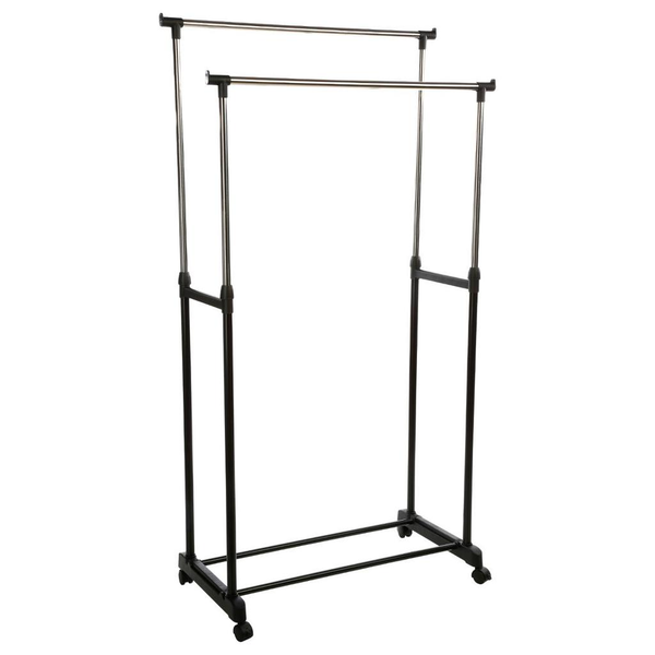 Best Trader Portable Double Pole Cloths Rack- BT