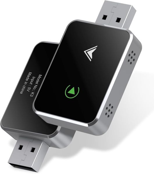 2-in-1 Mini Wireless CarPlay Adapter, CarPlay and Android Auto Adapter