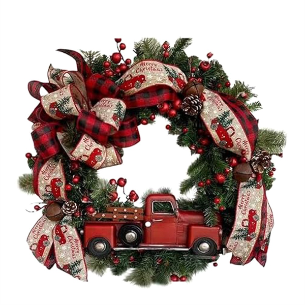 Red Truck Christmas Wreaths Christmas Garland Decorations