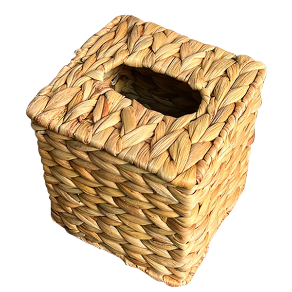 Woven Tissue Box Cover Square Decorative Tissue Box Holder