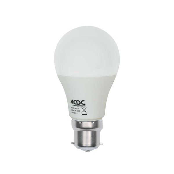ACDC - 9W Cool White LED Lamp B22 (2 Pack)