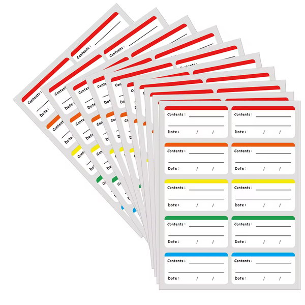 Food Storage Label - Date Label Sticker, Removable Frozen Label -100Pcs