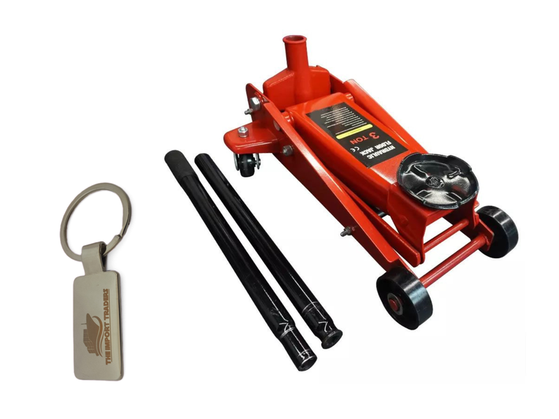 3 Ton Heavy Duty Hydraulic Trolley Jack With TIT Keychain