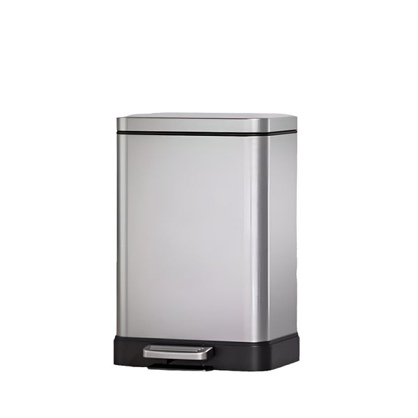 15L Step-On Bin - Hands-Free Pedal Trash Can