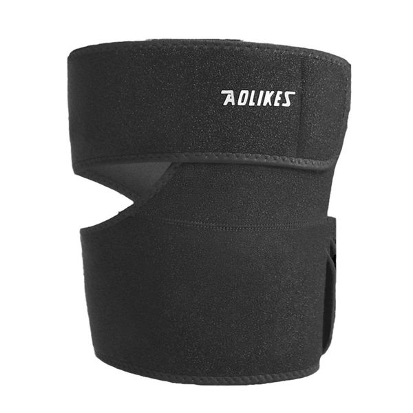 AOLIKES 1PCS Adjustable Compression Thigh Brace Leg Sleeve Upper Leg Wrap
