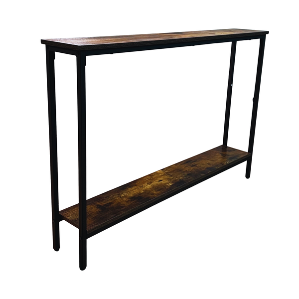 Refined Spaces - SlimLine 120cm Console Table - SupaWood &amp; Black Steel