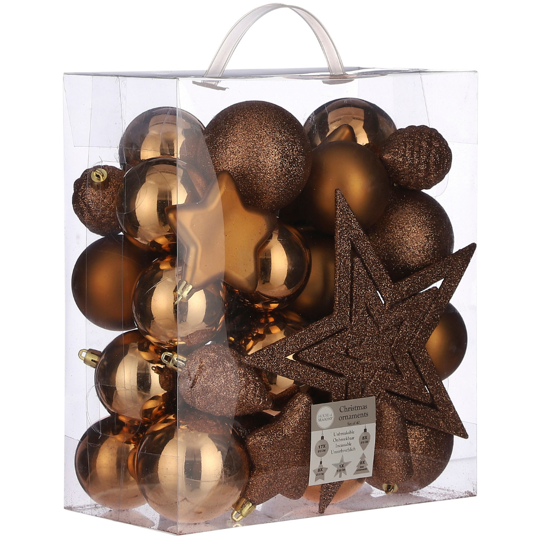 Tree Decoration Pack: Copper - 40 pieces