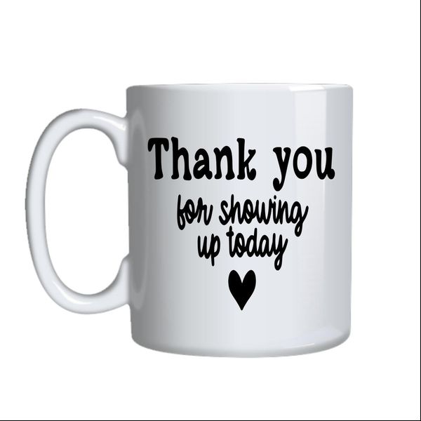 Thank You Coffee Mugs Trendy Motivational Graphic Cup Design Present 042