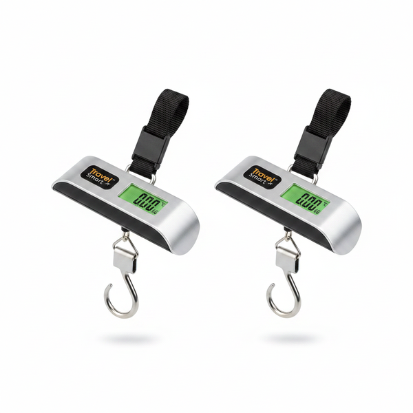 Travel Smart Luggage Scale 50kg Capacity - Portable and Accurate - 2 Pack