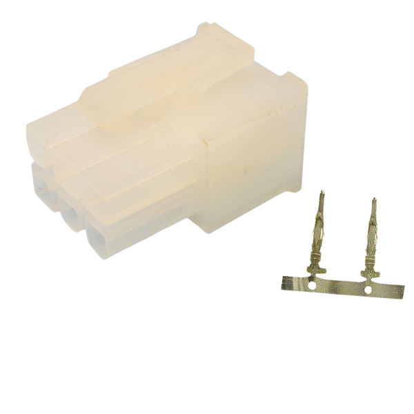 XY141-06F: 4.2mm 6-Way Square Female Connector w/ Release-Lock, 5A-250VAC