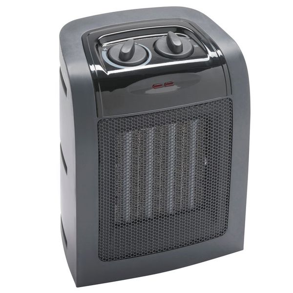 Ceram 2 - Ceramic Heater 1500w, Black, Type C Plug, Equation