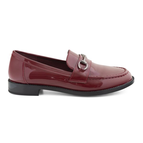 Alxir Patent Women's Loafers with Buckle Decor PSL2126-1