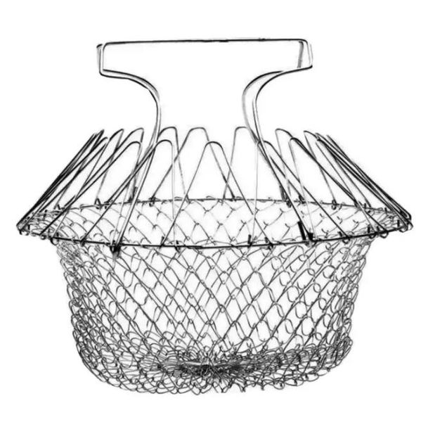 Stainless Steel Chef Basket Foldable