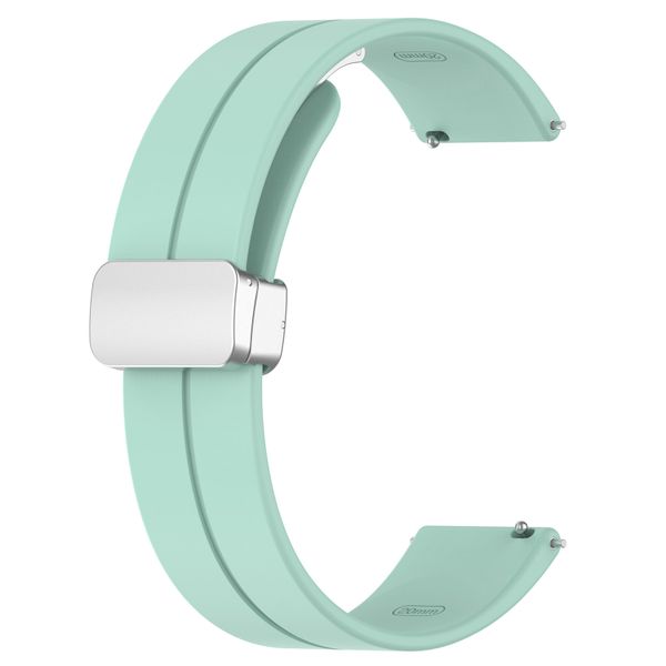 Compatible Samsung 4+5+6 Silver Clip Watch Strap - 20mm Classic