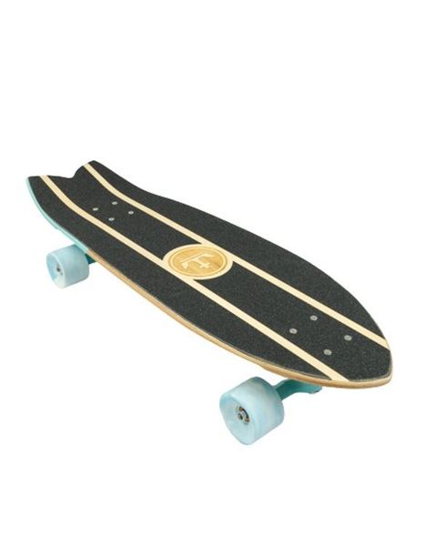 Fish Tail 30" Surfskate - Complete - Plain Wood Cruiser