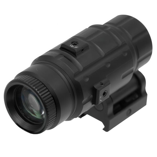 UTG 3X Magnifier with Flip-to-side W/E Adjustable QD Mount- SCP-MF3WEQS