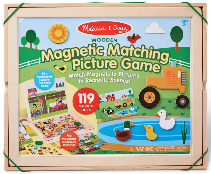 Melissa &amp; Doug Magnetic Matching Picture Game (119 Magnetic Pieces)