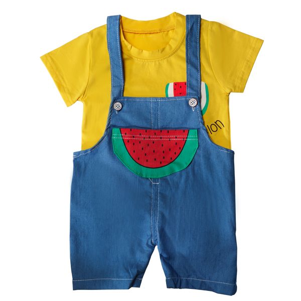 Kiwichild Watermelon Dungaree Set
