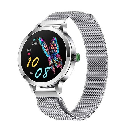 Ladies smart watch silver best sale