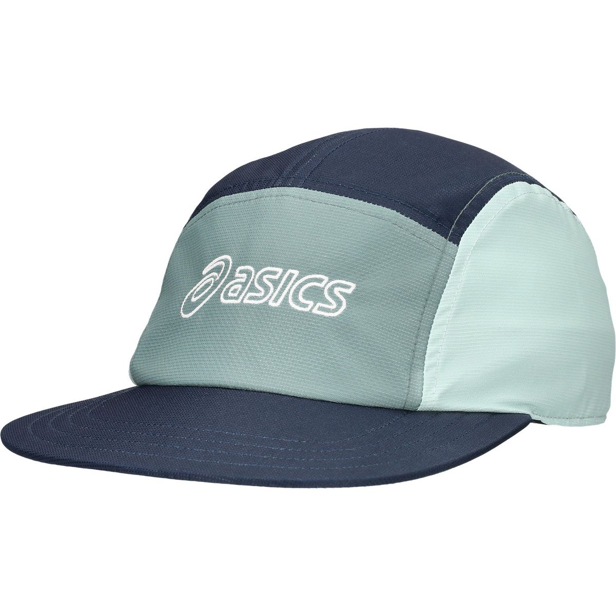Asics Unisex 5 Panel Performance Running Cap - Midnight/Lichen Rock/Blue