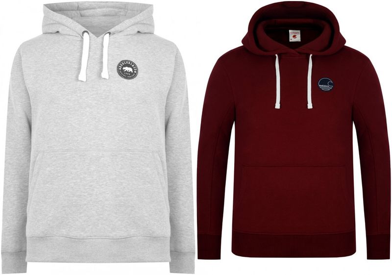 SoulCal Men - 2 Pack Signature OTH Hoodie - Grey Marl/Burgundy [Parallel Import]
