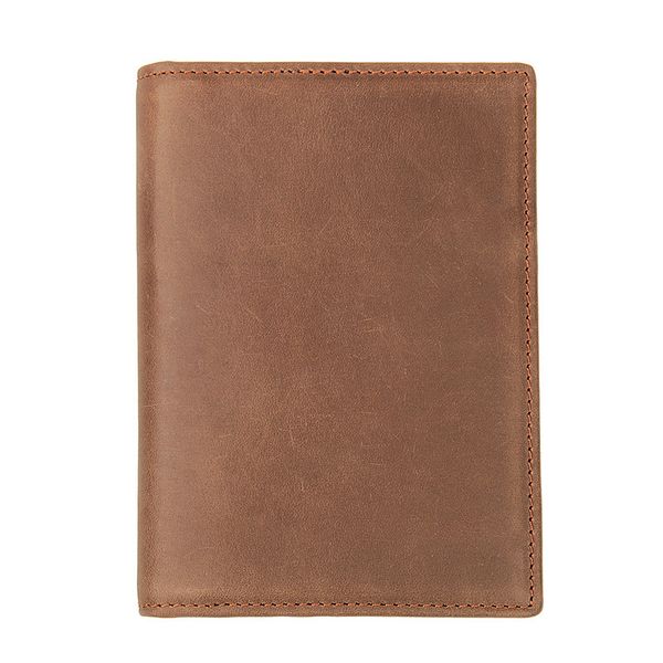 Genuine Leather Travel Passport Bag-RFID Anti-Theft
