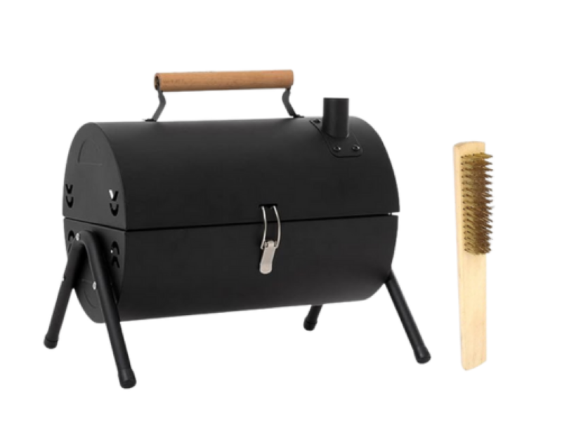 Dansup- Portable Double Sided Grill/ Wooden Brush