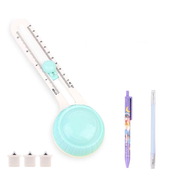 Craft Adjustable Rotary Paper Circle Cutter Plus 3 Blades 2 Knife Pen 818S