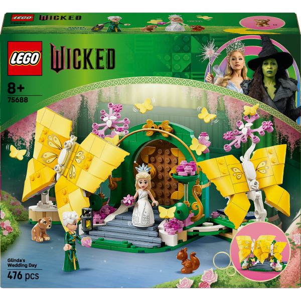 LEGO® Wicked Glinda’s Wedding Day Butterfly Toy for Kids’ Role Play 75688