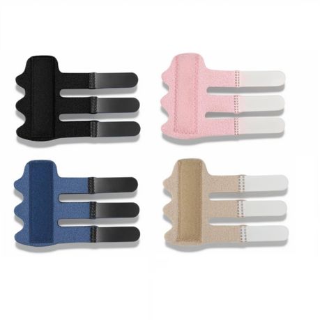 Finger Splint Adjustable Support Straps for Finger Arthritis Pain Relief - 4 Pack Image