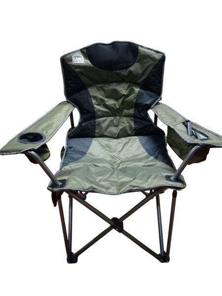 Camp Master Luxury Camping Chair Green and Black