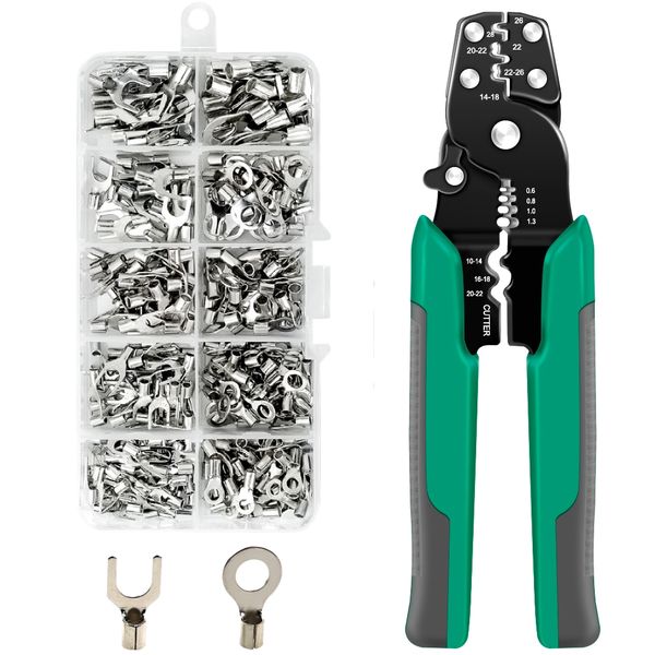 DIY Crimping 320pc Terminal Heads with Crimping Pliers Tool Set