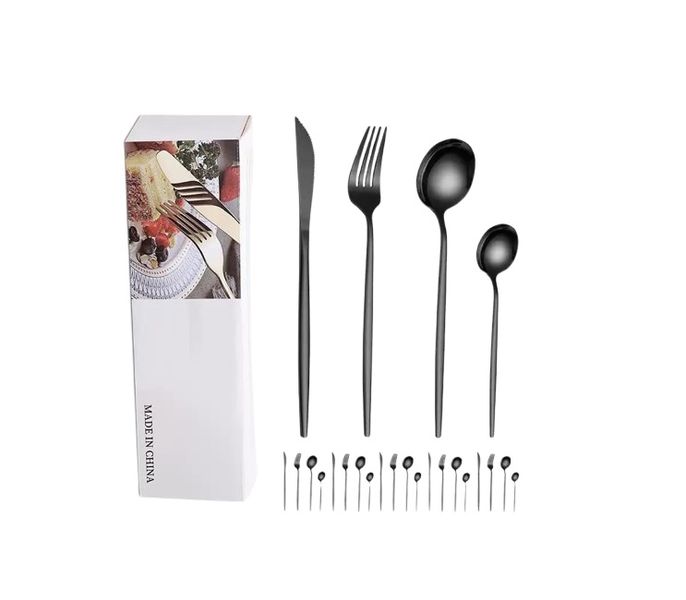Modern Flatware for 6 Stainless Steel Cutlery Set-24 Piece
