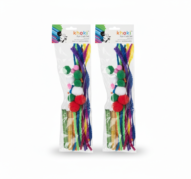 Khoki Arts and Crafts Accessories Variety Pack - 50 Pieces for - 2 Pack