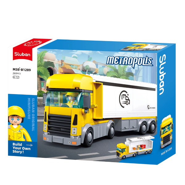Sluban Building Set: Metropolis - Delivery Truck - 269 Pieces
