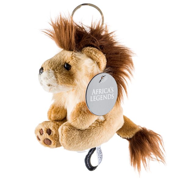 Africa's Legends - Lion Keyring With Soft &amp; Fluffy Design - Nzinga Range
