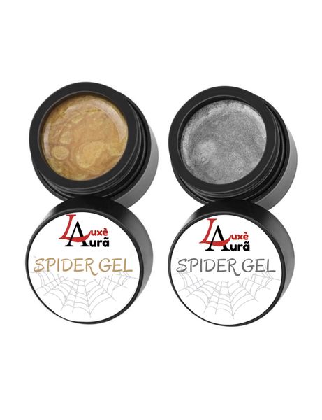 Luxè Aura Silver &amp; Gold Spider Gel For Nail Art