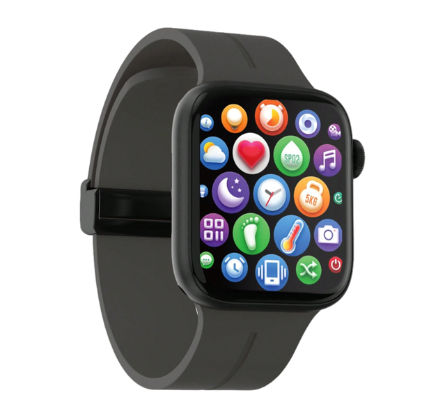 Multi-Functional Ultra Smart Watch With HD Display &amp; Touch Control - Black