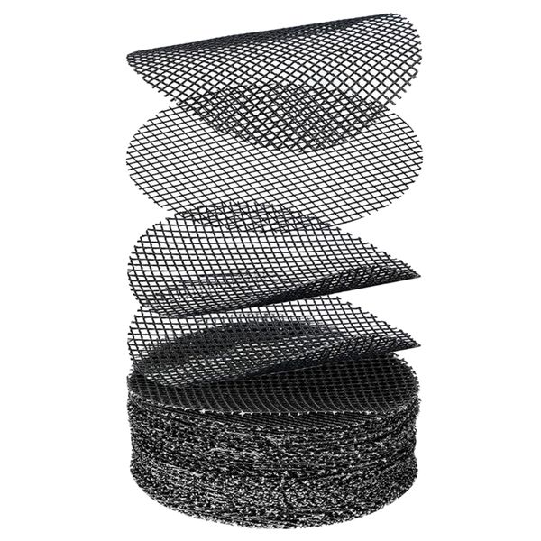 Garden Round Flower Pot Hole Mesh Drainage Grid Pads Set of 50 - 7cm