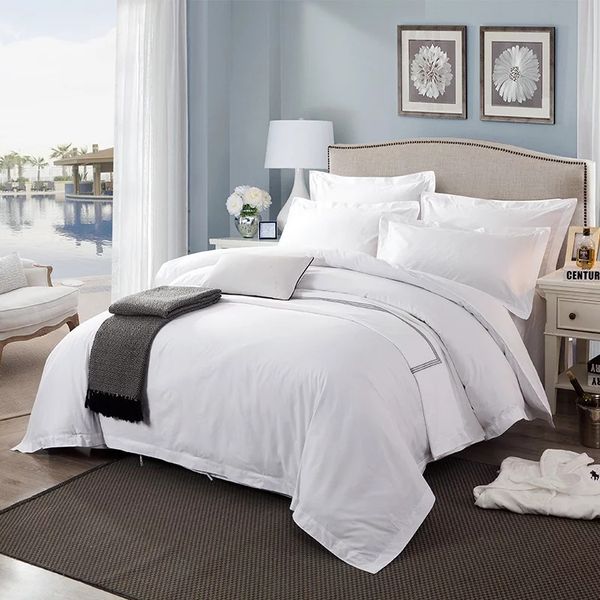 King Size, 400 Thread Count Duvet Cover Set, 3 Piece Luxury Soft,