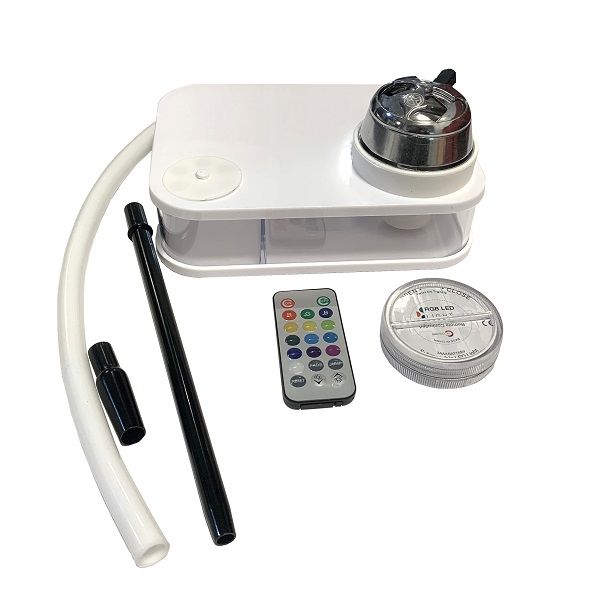 Hot Box Hookah Pipe - White