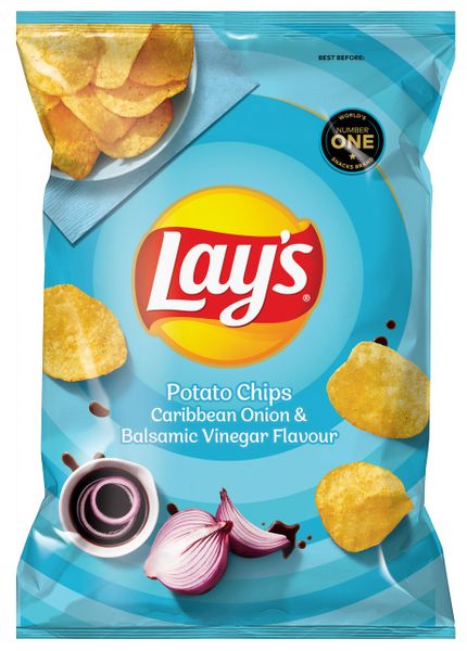 Lays Potato Chips Caribbean Onion &amp; Balsamic Vinegar 48x36g