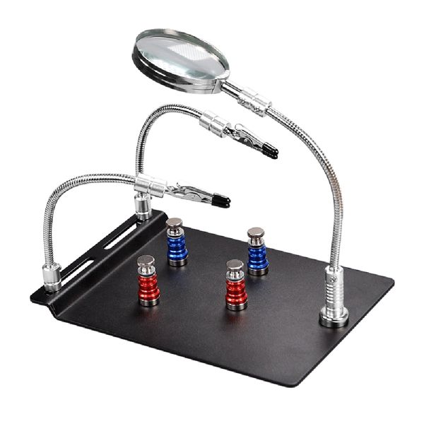 Magnetic PCB Board Fixing Clip Magnifying Fixture Electronic Repair Tool