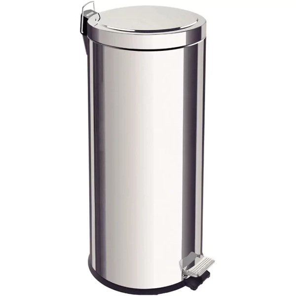30 Litre Stainless Steel Soft Close Pedal Bin
