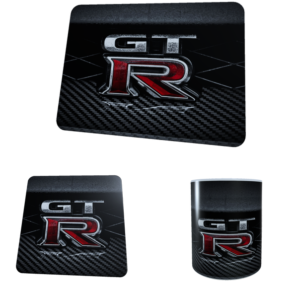 Nissan - GT-R - Coffee Mug, Coaster and Mouse Pad Combo