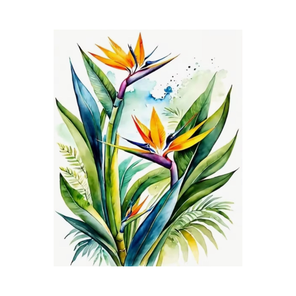 Paradise in Bloom Paint by Number Kit for Adults/ Beginners
