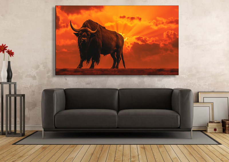 Canvas Wall Art - Buffalo Sunset Abstract - IM0264