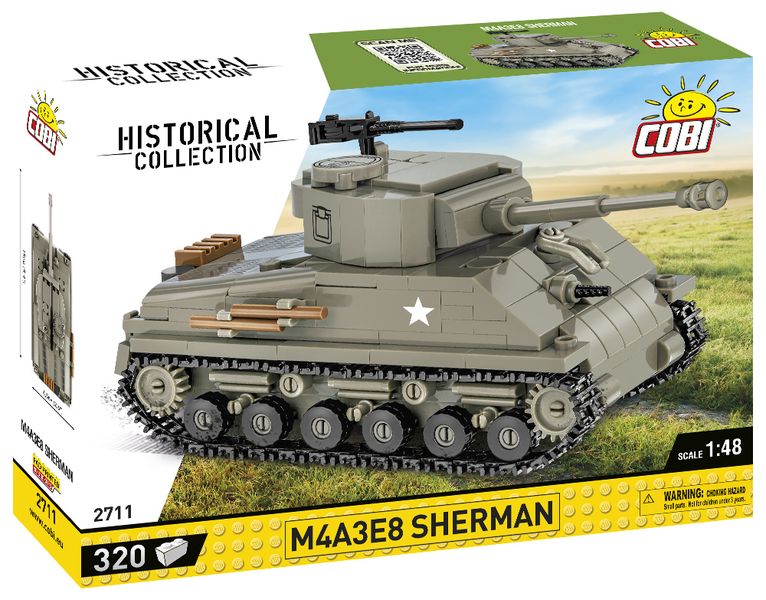WW2 Sherman E8 Tank Construction Model
