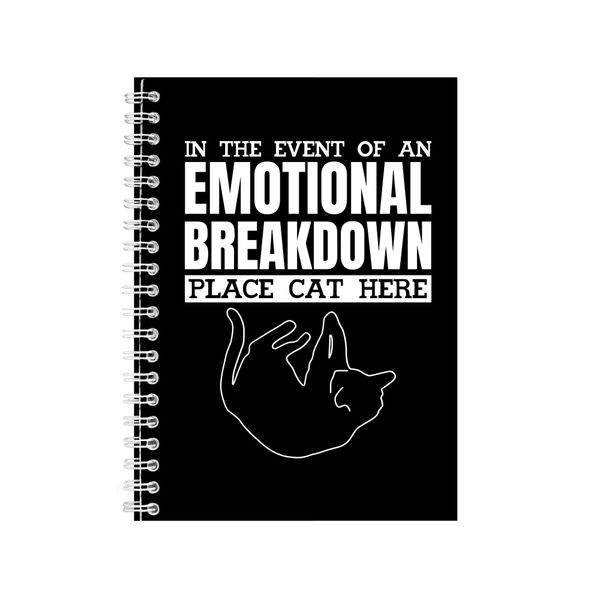 Cat Notebook Pet Gift Idea Writing Book Notepad Pad 35