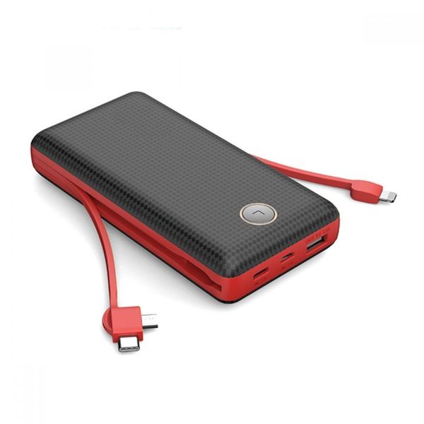 Andowl 20000mAh Portable Power Bank - Mobile Battery - Carbon - Q-A135